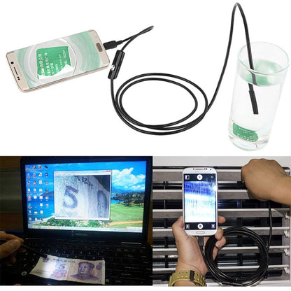 AN97 Waterproof Micro USB Endoscope Snake Tube Inspection Camera for Parts of OTG Function Android Mobile Phone, with 6 LEDs, Lens Diameter:5.5mm(Length: 1.5m) -  by PMC Jewellery | Online Shopping South Africa | PMC Jewellery | Buy Now Pay Later Mobicred