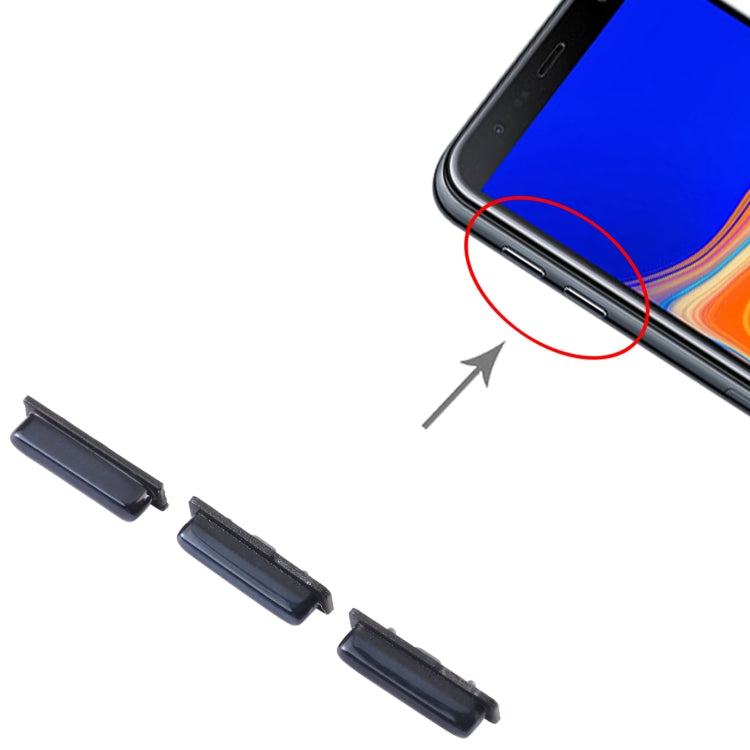 For Samsung Galaxy J6+ SM-J610 10pcs Power Button + Volume Control Button(Black) - free shipping - PMc TechLife - Order now!