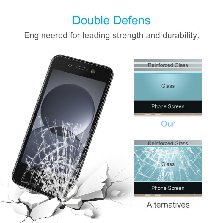 For itel A20 50pcs 0.26mm 9H 2.5D Tempered Glass Film - free shipping - PMC TechLife - Order now!