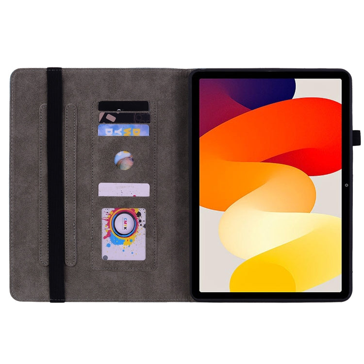 For Xiaomi Redmi Pad SE 11 inch Butterfly Rose Embossed Leather Tablet Case(Green) - More Tablet Cases by PMC TechLife | Online Shopping South Africa | PMC TechLife