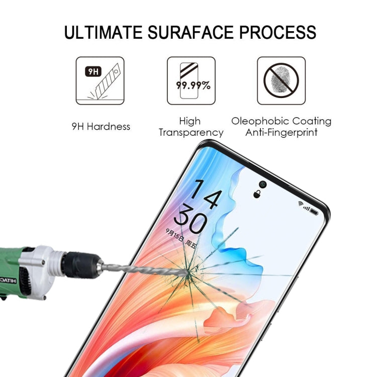 For OPPO A2 Pro 9H HD 3D Curved Edge Tempered Glass Film(Black) - A2 Pro Tempered Glass by PMC Jewellery | Online Shopping South Africa | PMC Jewellery | Buy Now Pay Later Mobicred