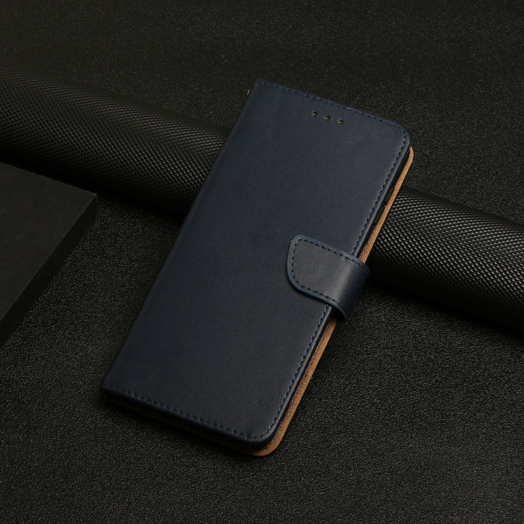 For Sony Xperia 10 VI Genuine Leather Fingerprint-proof Horizontal Flip Phone Case(Blue) - Sony Cases by PMC TechLife | Online Shopping South Africa | PMC TechLife | Buy Now Pay Later Mobicred