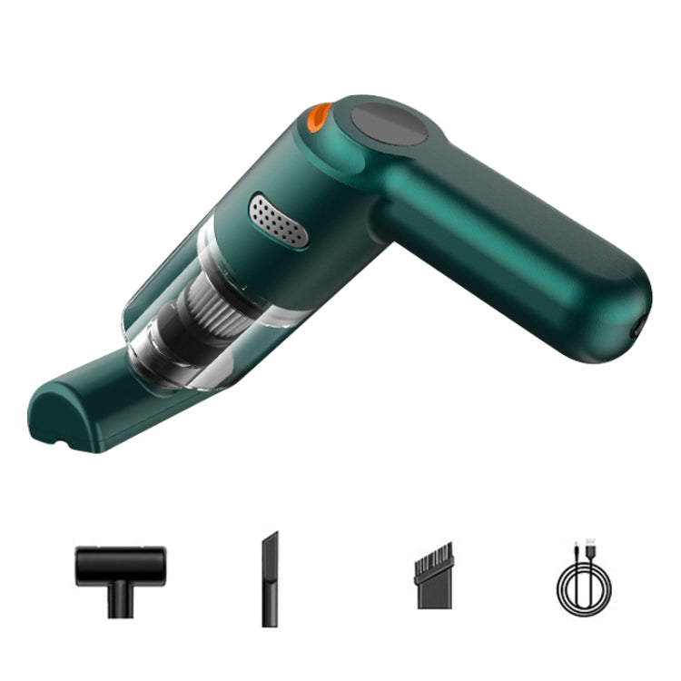 KBN-010 10000Pa Powerful Car Cordless Vacuum Cleaner Handheld Cleaning Tool, Spec:Standard Version(Dark Green) - Vacuum Cleaner by PMC TechLife | Online Shopping South Africa | PMC TechLife | Buy Now Pay Later Mobicred