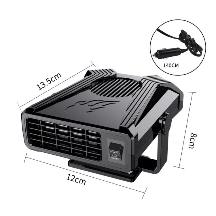 24V Mini Car Heater Defrosting Snow Defogger(Black) - Heating & Fans by PMC Jewellery | Online Shopping South Africa | PMC Jewellery