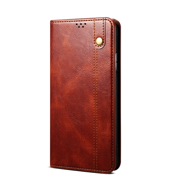 For Huawei Pura 70 Ultra Oil Wax Crazy Horse Texture Leather Phone Case(Brown) - free shipping - PMC Jewellery - Order now!