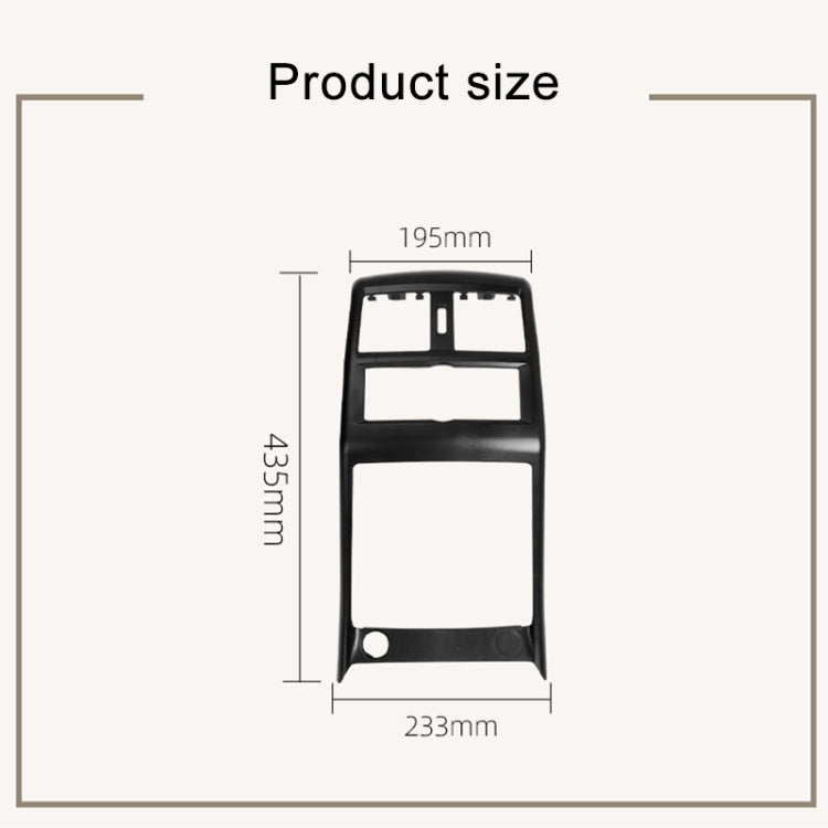 For Mercedes Benz ML320 / GL450 Car Rear Air Conditioner Air Outlet Panel Cover 166 680 7403, Style:Dual Hole(Grey) - Air Conditioning System by PMC Jewellery | Online Shopping South Africa | PMC Jewellery | Buy Now Pay Later Mobicred