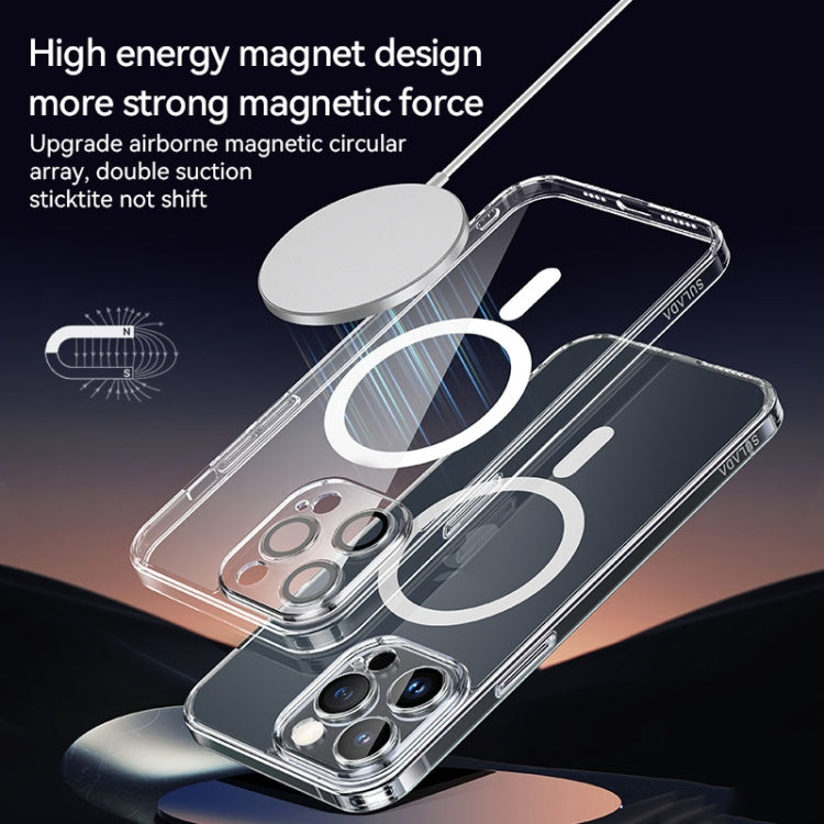 For iPhone 16 SULADA Jingpin Series MagSafe All-inclusive Lens Electroplated TPU Phone Case(Transparent) - free shipping - PMC Jewellery - Order now!
