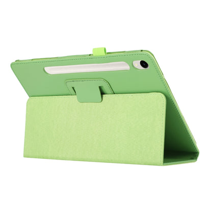 For Samsung Galaxy Tab S9+ / S10+ Litchi Texture Leather Tablet Case with Holder(Green) - Other Galaxy Tab PC by PMC Jewellery | Online Shopping South Africa | PMC Jewellery | Buy Now Pay Later Mobicred