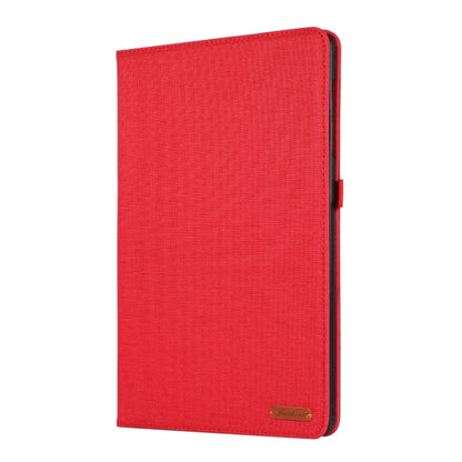 For Samsung Galaxy Tab S9 Horizontal Flip TPU + Fabric PU Leather Tablet Case(Red) - Galaxy Tab S9 Cases by PMC Jewellery | Online Shopping South Africa | PMC Jewellery | Buy Now Pay Later Mobicred