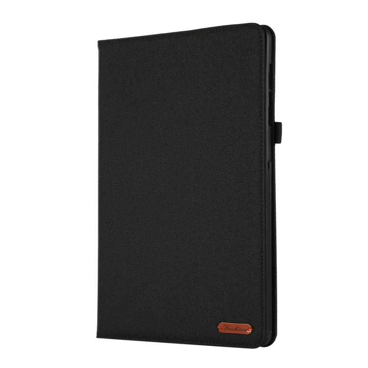 For Samsung Galaxy Tab S10 Ultra Horizontal Flip TPU + Fabric PU Leather Tablet Case(Black) - Tab S10 Ultra Cases by PMC Jewellery | Online Shopping South Africa | PMC Jewellery | Buy Now Pay Later Mobicred