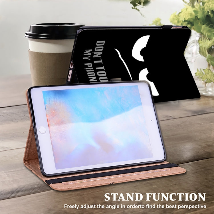 For iPad Air 13 2024 / Pro 12.9 2022 Crystal Texture Painted Leather Tablet Case(Dont Touch My Phone) - iPad Pro 12.9 (2022/2021) Cases by PMC TechLife | Online Shopping South Africa | PMC TechLife | Buy Now Pay Later Mobicred