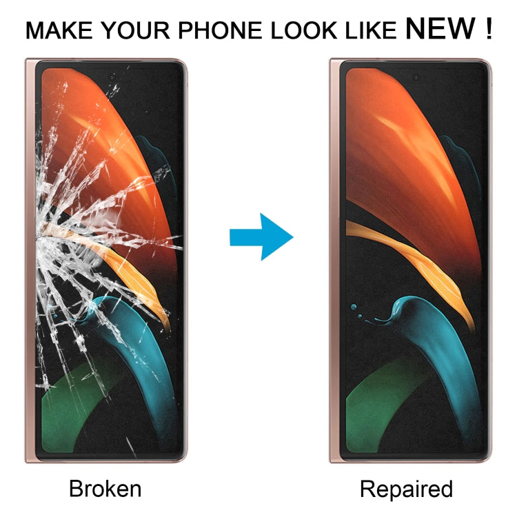 For Samsung Galaxy Z Fold2 SM-F916B/W21 LCD Secondary Screen Outer Glass Lens with OCA Optically Clear Adhesive - free shipping - PMc TechLife - Order now!