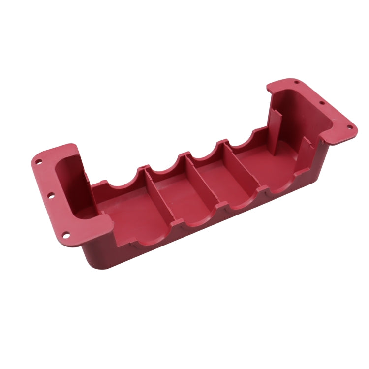 RV 600A High Current Busbar 4-way Straight M10 Wiring Studs(Red) - Fuse by PMC Jewellery | Online Shopping South Africa | PMC Jewellery | Buy Now Pay Later Mobicred