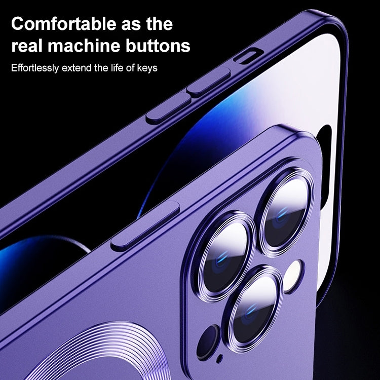 For iPhone 15 Pro Liquid Lens Protector Magsafe Phone Case(Grey) - iPhone 15 Pro Cases by PMC TechLife | Online Shopping South Africa | PMC TechLife