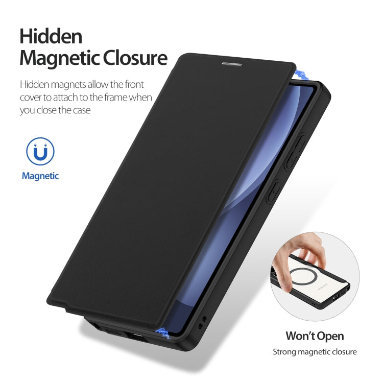 For Samsung Galaxy S25 Ultra 5G DUX DUCIS Skin X Pro Series Magsafe PC + TPU Phone Leather Case(Black) - free shipping - PMC Jewellery - Order now!