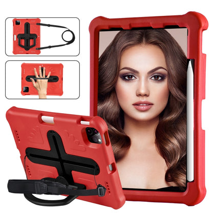 For iPad Pro 11 2024 Shield 360 Rotation Handle EVA Shockproof PC Tablet Case(Red Black) - iPad Pro 11 2024 Cases by PMC Jewellery | Online Shopping South Africa | PMC Jewellery | Buy Now Pay Later Mobicred
