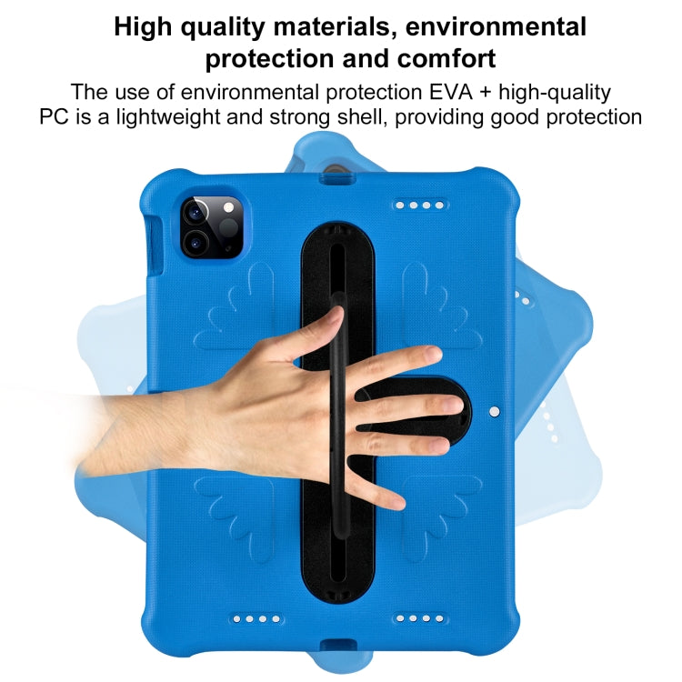 For iPad Pro 11 2024 Shield 360 Rotation Handle EVA Shockproof PC Tablet Case(Blue Black) - iPad Pro 11 2024 Cases by PMC Jewellery | Online Shopping South Africa | PMC Jewellery | Buy Now Pay Later Mobicred