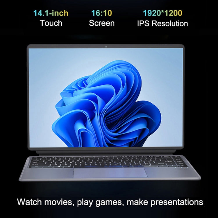 Pipo W14 14.1 inch 2 in 1 Tablet PC, 16GB+512GB, Windows 11 Intel Alder Lake N100 Quad Core, with Keyboard Leather Case - free shipping - PMC TechLife - Order now!