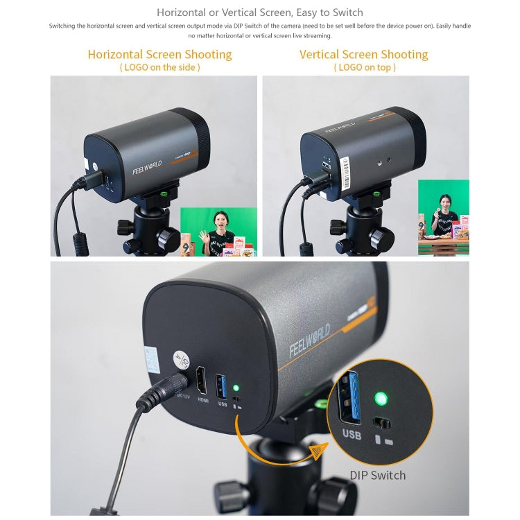 FEELWORLD HV10X Professional Streaming Camera Full HD 1080P 60fps USB 3.0 HDMI(EU Plug) - free shipping - PMc TechLife - Order now!