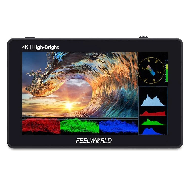 FEELWORLD F6 PLUSX 5.5 inch High Bright 1600nit Touch Screen DSLR Camera Field Monitor IPS FHD1920x1080 4K HDMI(Black) - free shipping - PMC TechLife - Order now!