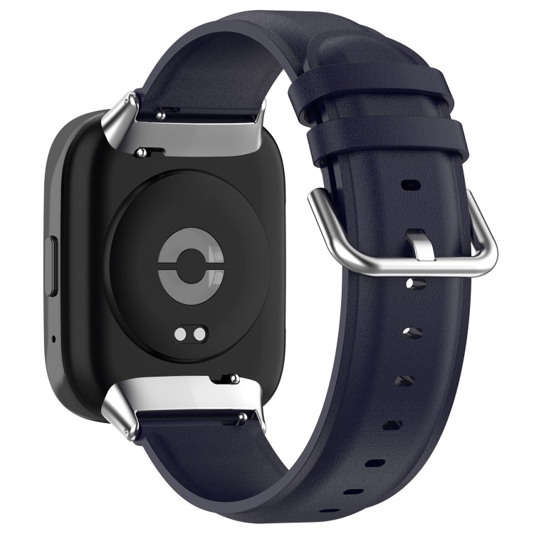 For Redmi Watch 3 Lite / Watch 3 Active Leather Replacement Watch Band(Navy Blue) - free shipping - PMc TechLife - Order now!