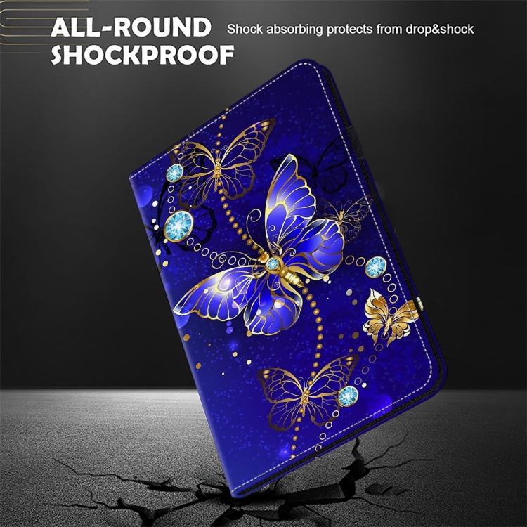 For Lenovo Tab M11 / Xiaoxin Pad 11 2024 Crystal Texture Painted Leather Tablet Case(Diamond Butterflies) - Lenovo by PMC Jewellery | Online Shopping South Africa | PMC Jewellery | Buy Now Pay Later Mobicred