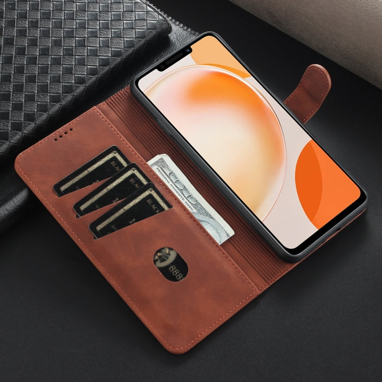 For Huawei Enjoy 60X/nova Y91 AZNS Skin Feel Calf Texture Flip Leather Phone Case(Rose Gold) - free shipping - PMC TechLife - Order now!