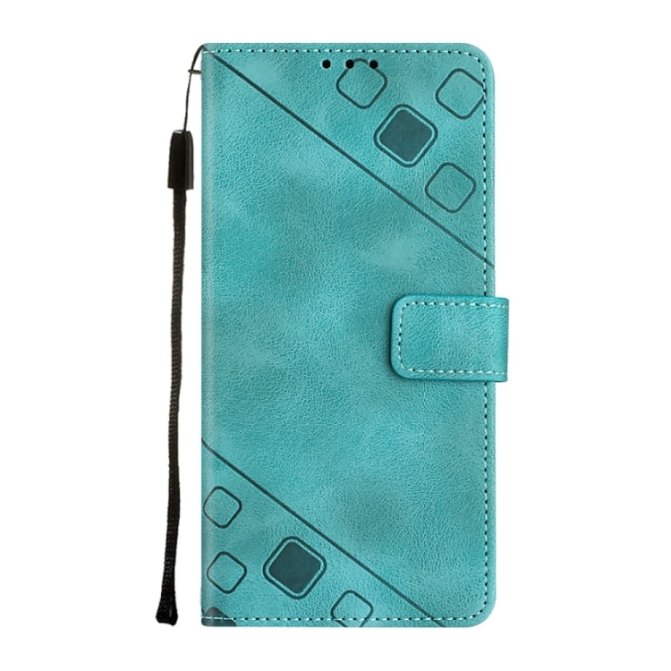 For Google Pixel 9 / 9 Pro Skin-feel Embossed Leather Phone Case(Green) - Google Cases by PMC Jewellery | Online Shopping South Africa | PMC Jewellery | Buy Now Pay Later Mobicred