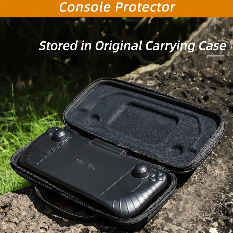 For Steam Deck Hifylux 3 in 1 Gaming Console Protector Guard Monitor Cover Sun Hood Kickstand Holder Mount(Black) - free shipping - PMC Jewellery - Order now!