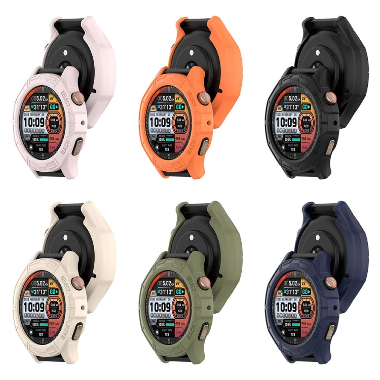 For Amazfit Cheetah / Cheetah Pro Armor Hollow Watch Protective Case(Orange) - Watch Cases by PMC Jewellery | Online Shopping South Africa | PMC Jewellery