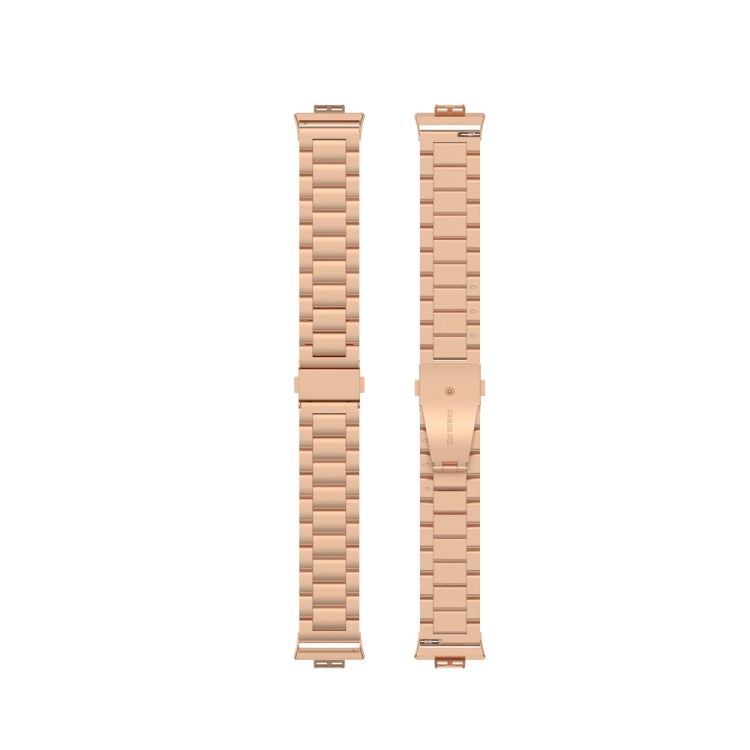 For Huawei Watch Fit Special Edition Three Strains Stainless Steel Watch Band(Rose Gold) - free shipping - PMC TechLife - Order now!