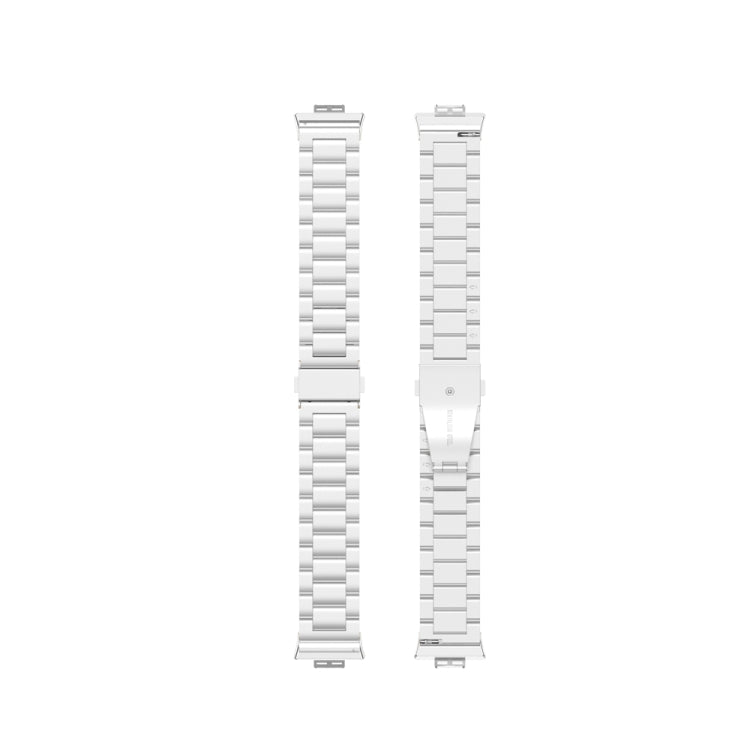 For Huawei Watch Fit Special Edition Three Strains Stainless Steel Watch Band(Silver) - Watch Bands by PMC TechLife | Online Shopping South Africa | PMC TechLife | Buy Now Pay Later Mobicred