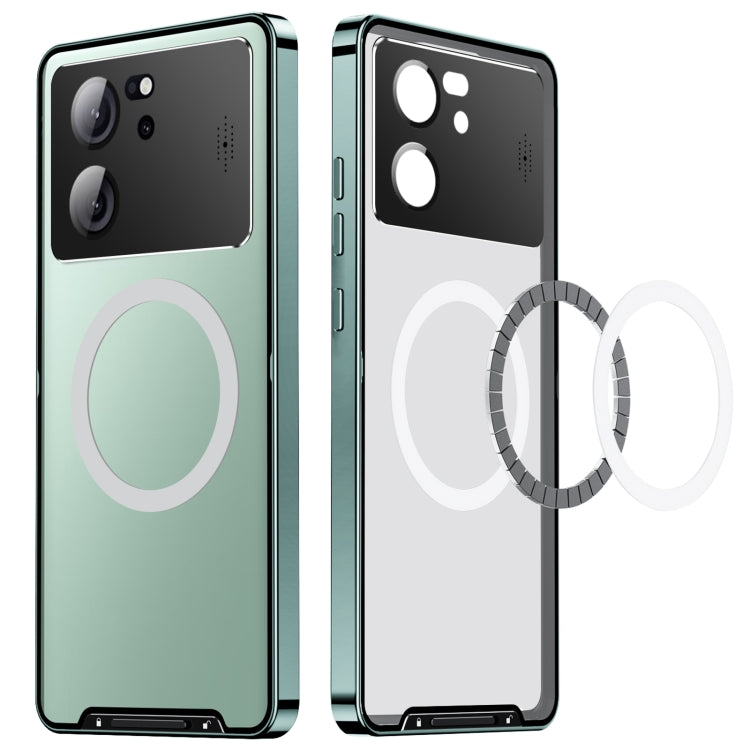 For Xiaomi Redmi K60 Ultra / 13T / 13T Pro Aromatherapy Magnetic Metal Phone Case(Green) - free shipping - PMc TechLife - Order now!