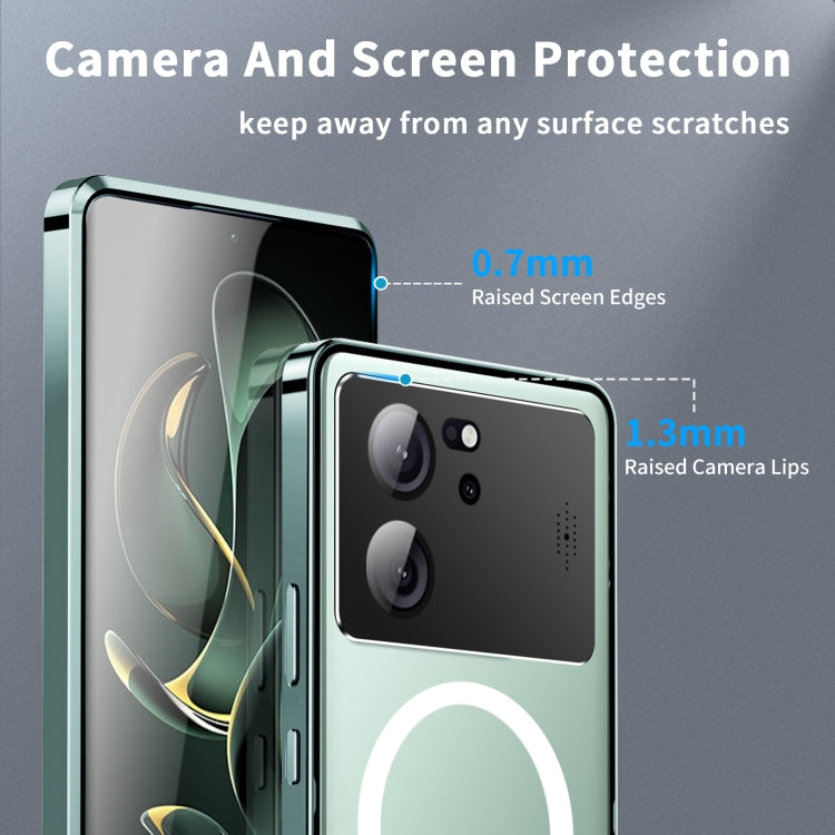 For Xiaomi Redmi K60 Ultra / 13T / 13T Pro Aromatherapy Magnetic Metal Phone Case(Green) - free shipping - PMc TechLife - Order now!