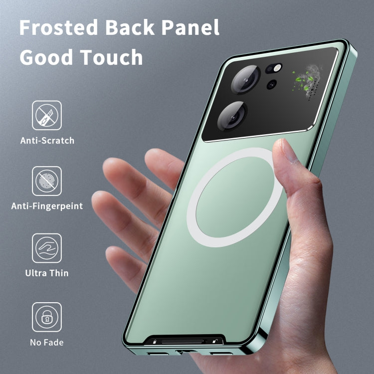 For Xiaomi Redmi K60 Ultra / 13T / 13T Pro Aromatherapy Magnetic Metal Phone Case(Green) - free shipping - PMc TechLife - Order now!