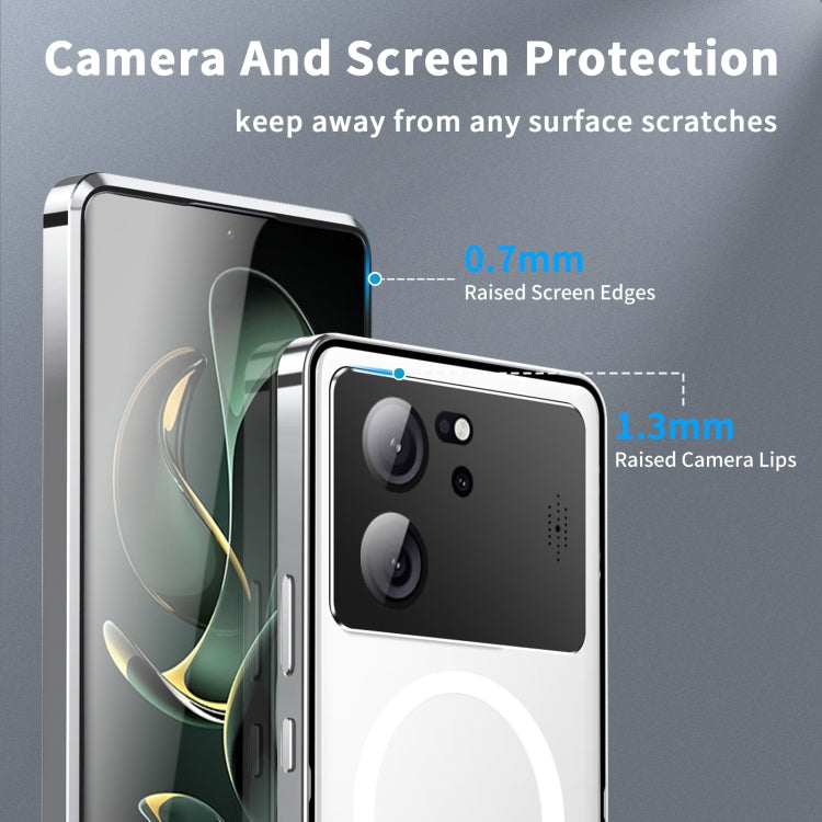 For Xiaomi Redmi K60 Ultra / 13T / 13T Pro Aromatherapy Magnetic Metal Phone Case(Silver) - free shipping - PMc TechLife - Order now!