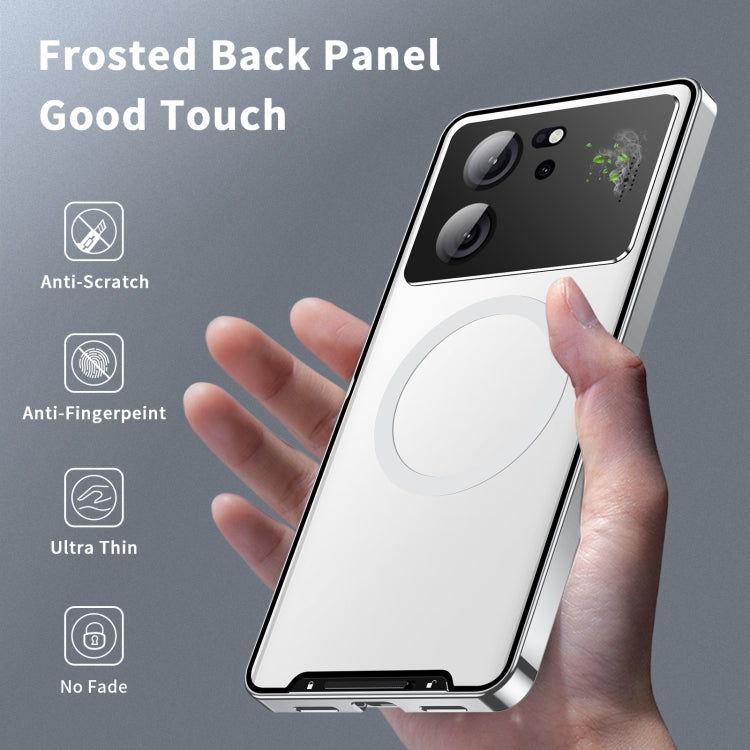 For Xiaomi Redmi K60 Ultra / 13T / 13T Pro Aromatherapy Magnetic Metal Phone Case(Silver) - free shipping - PMc TechLife - Order now!