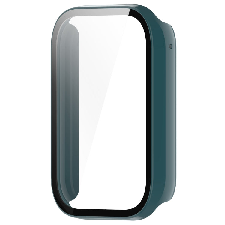 For Xiaomi Mi Band 8 Pro PC + Tempered Glass Film Integrated Watch Protective Case(Pine Green) - Watch Cases by PMC TechLife | Online Shopping South Africa | PMC TechLife | Buy Now Pay Later Mobicred