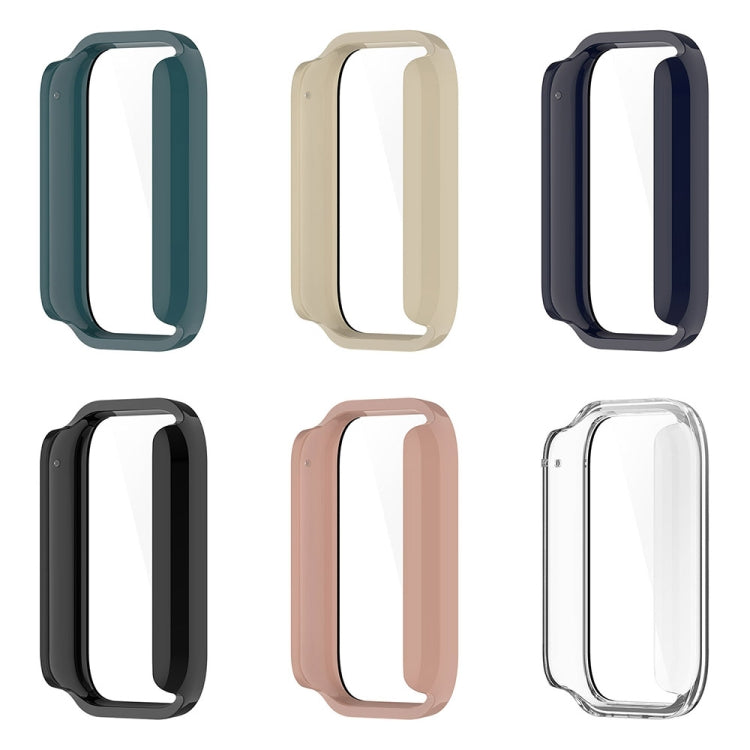 For Xiaomi Mi Band 8 Pro PC + Tempered Glass Film Integrated Watch Protective Case(Pine Green) - Watch Cases by PMC TechLife | Online Shopping South Africa | PMC TechLife | Buy Now Pay Later Mobicred