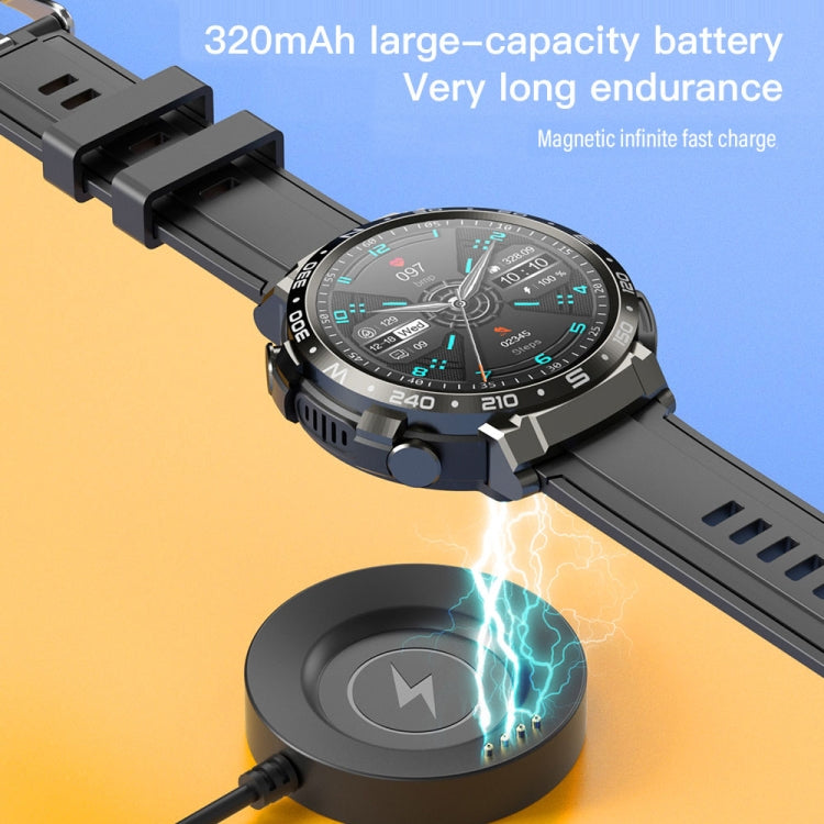 M68 Plus 1.52 inch Round Screen 2 in 1 Bluetooth Earphone Smart Watch, 512MB Memory Support Health Monitoring(Black) - Smart Watches by PMC TechLife | Online Shopping South Africa | PMC TechLife