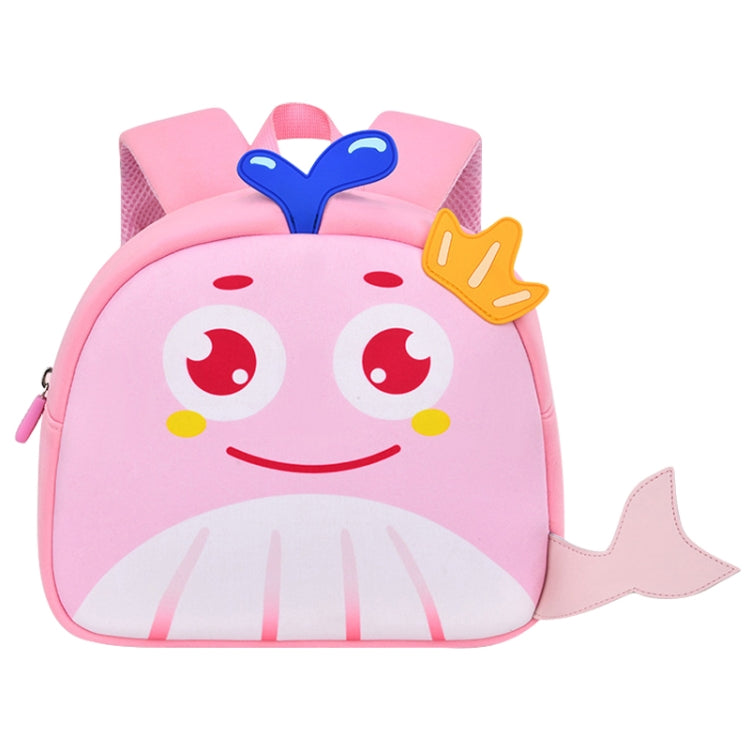 Children Cute Cartoon Anti-Lost Kindergarten School Bag(Pink Whale Medium) - Double-shoulder Bags by PMc TechLife | Online Shopping South Africa | PMc TechLife | Buy Now Pay Later Mobicred