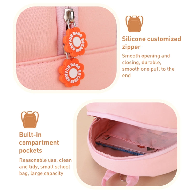 Children Cute Cartoon Anti-Lost Kindergarten School Bag(Pink Whale Medium) - Double-shoulder Bags by PMc TechLife | Online Shopping South Africa | PMc TechLife | Buy Now Pay Later Mobicred