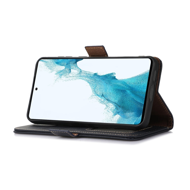 For Sony Xperia 1 VI Side-Magnetic TJ Genuine Leather RFID Phone Case(Blue) - Sony Cases by PMC TechLife | Online Shopping South Africa | PMC TechLife | Buy Now Pay Later Mobicred