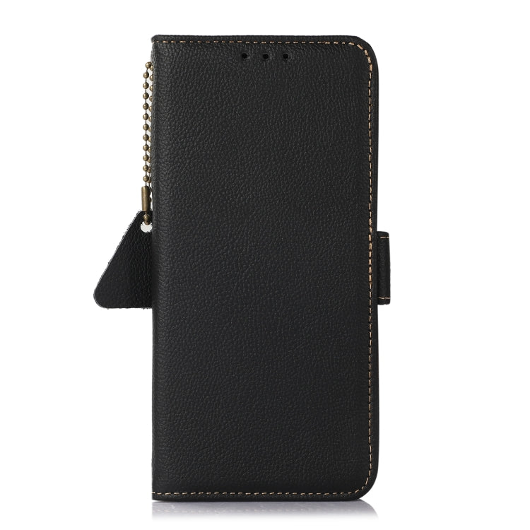 For Sony Xperia 10 VI Side-Magnetic TJ Genuine Leather RFID Phone Case(Black) - Sony Cases by PMC TechLife | Online Shopping South Africa | PMC TechLife | Buy Now Pay Later Mobicred