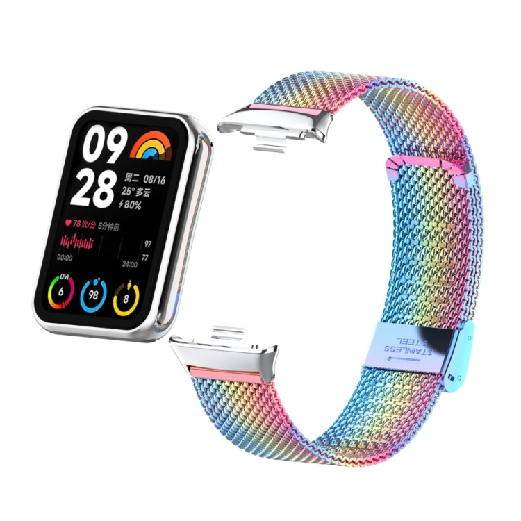 For Xiaomi Smart Band 9 Pro / 8 Pro 18mm Steel Mesh Buckle Metal Watch Band(Colorful) - free shipping - PMc TechLife - Order now!
