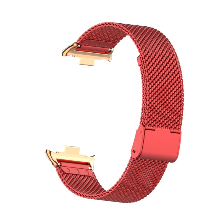 For Xiaomi Smart Band 9 Pro / 8 Pro 18mm Steel Mesh Buckle Metal Watch Band(Red) - free shipping - PMc TechLife - Order now!
