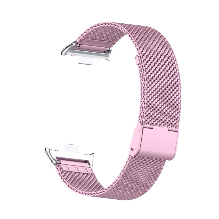 For Xiaomi Smart Band 9 Pro / 8 Pro 18mm Steel Mesh Buckle Metal Watch Band(Rose Pink) - free shipping - PMc TechLife - Order now!
