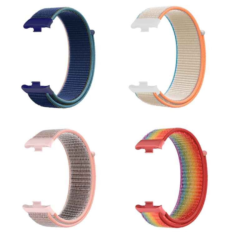 For Xiaomi Smart Band 9 Pro / 8 Pro Nylon Loop Watch Band(Sea Shell) - Watch Bands by PMc TechLife | Online Shopping South Africa | PMc TechLife | Buy Now Pay Later Mobicred