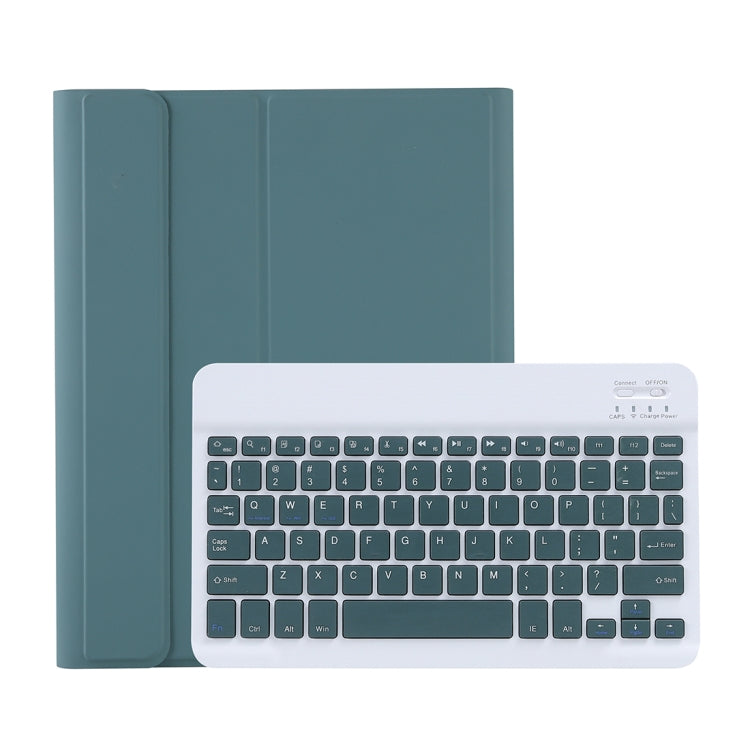 C-11B For iPad Air 4 / Air 5 / Pro 11 inch 2022 / 2021 / 2020 / 2018 Detachable ABS Candy Color Bluetooth Keyboard Tablet Case with Stand & Pen Slot(Dark Green) - For iPad Pro by PMC Jewellery | Online Shopping South Africa | PMC Jewellery | Buy Now Pay Later Mobicred