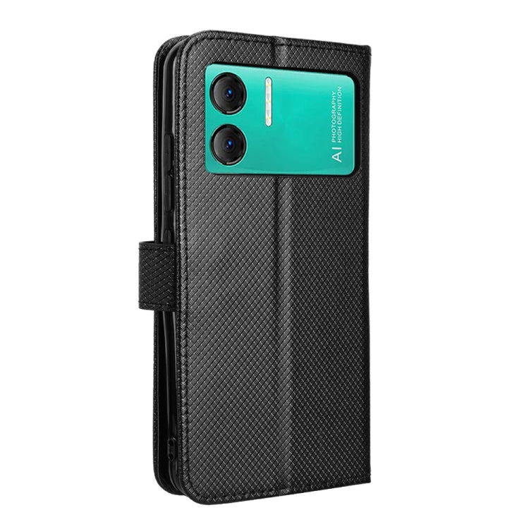 For Doogee X98 Diamond Texture Leather Phone Case(Black) - Doogee Cases by PMC Jewellery | Online Shopping South Africa | PMC Jewellery | Buy Now Pay Later Mobicred